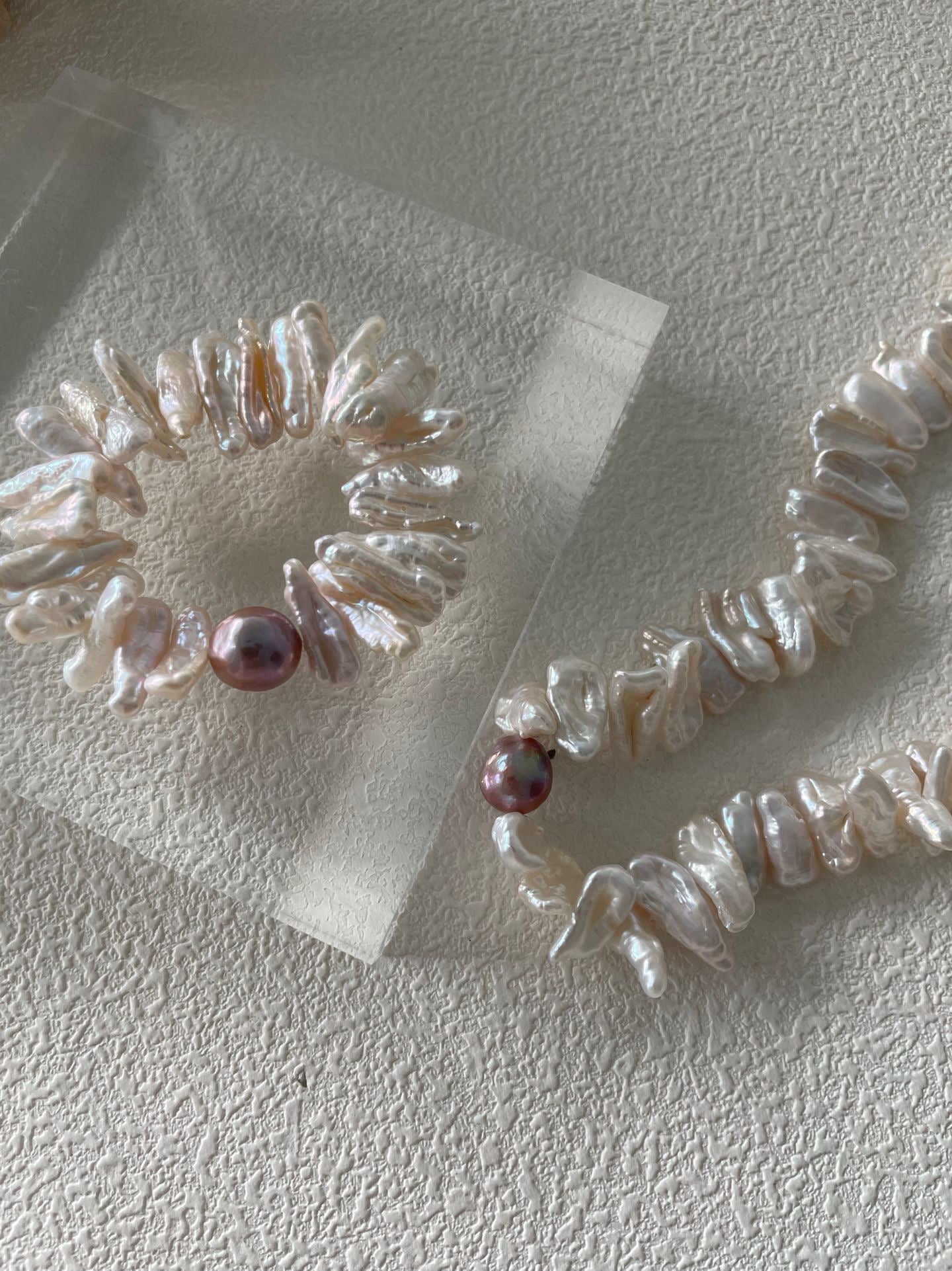 Sunflower Bracelet – Sculptural Baroque Pearl Bracelet Design in Dual Tone