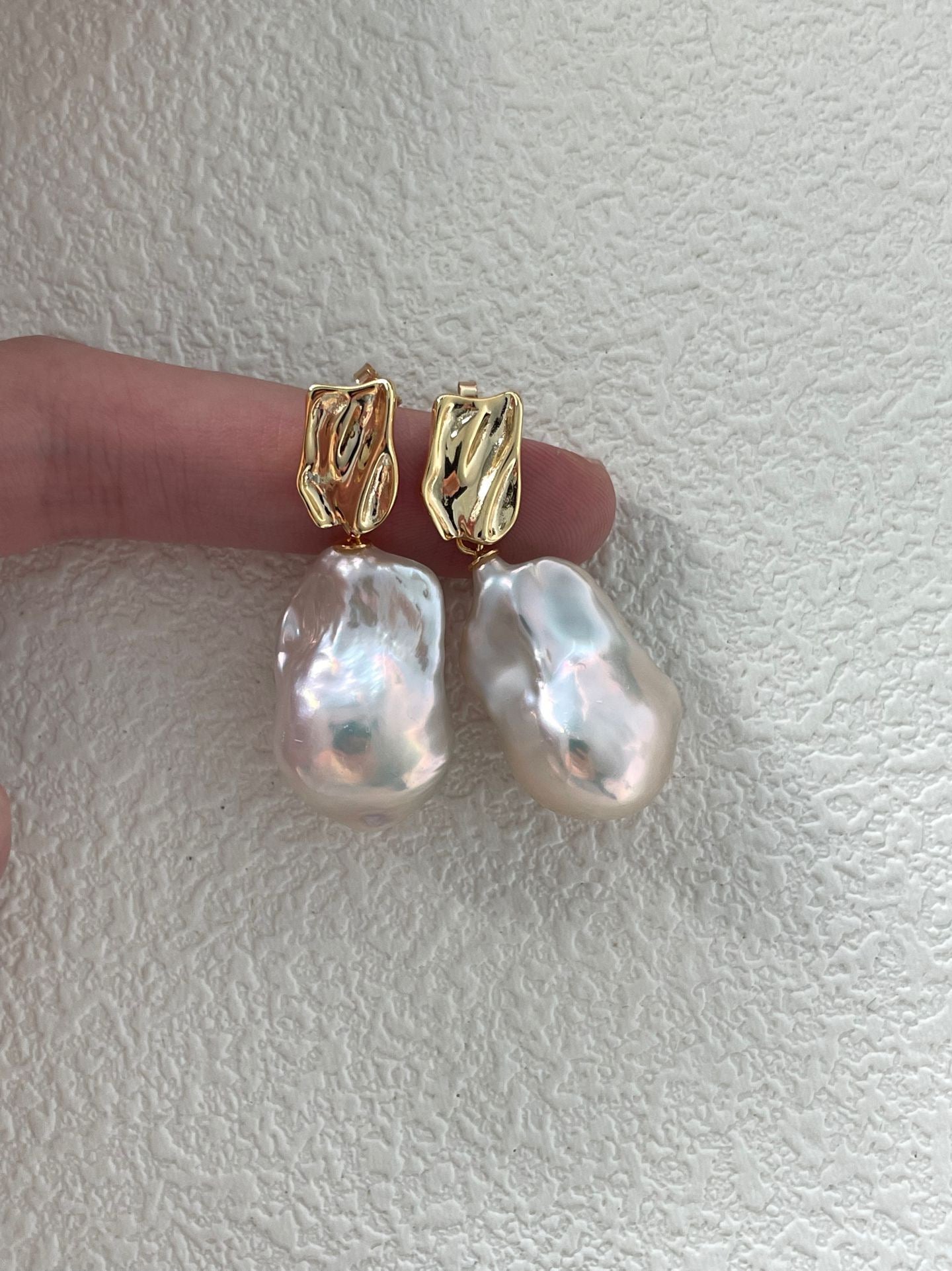 Tidal Grace Baroque Freshwater Pearl Earrings