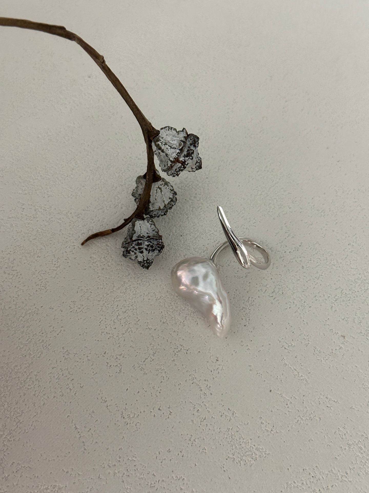 Blanche Thorn Baroque Freshwater Pearl Ring