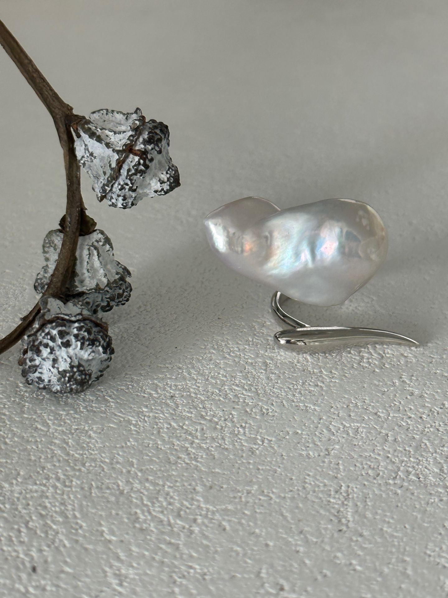 Blanche Thorn Baroque Freshwater Pearl Ring