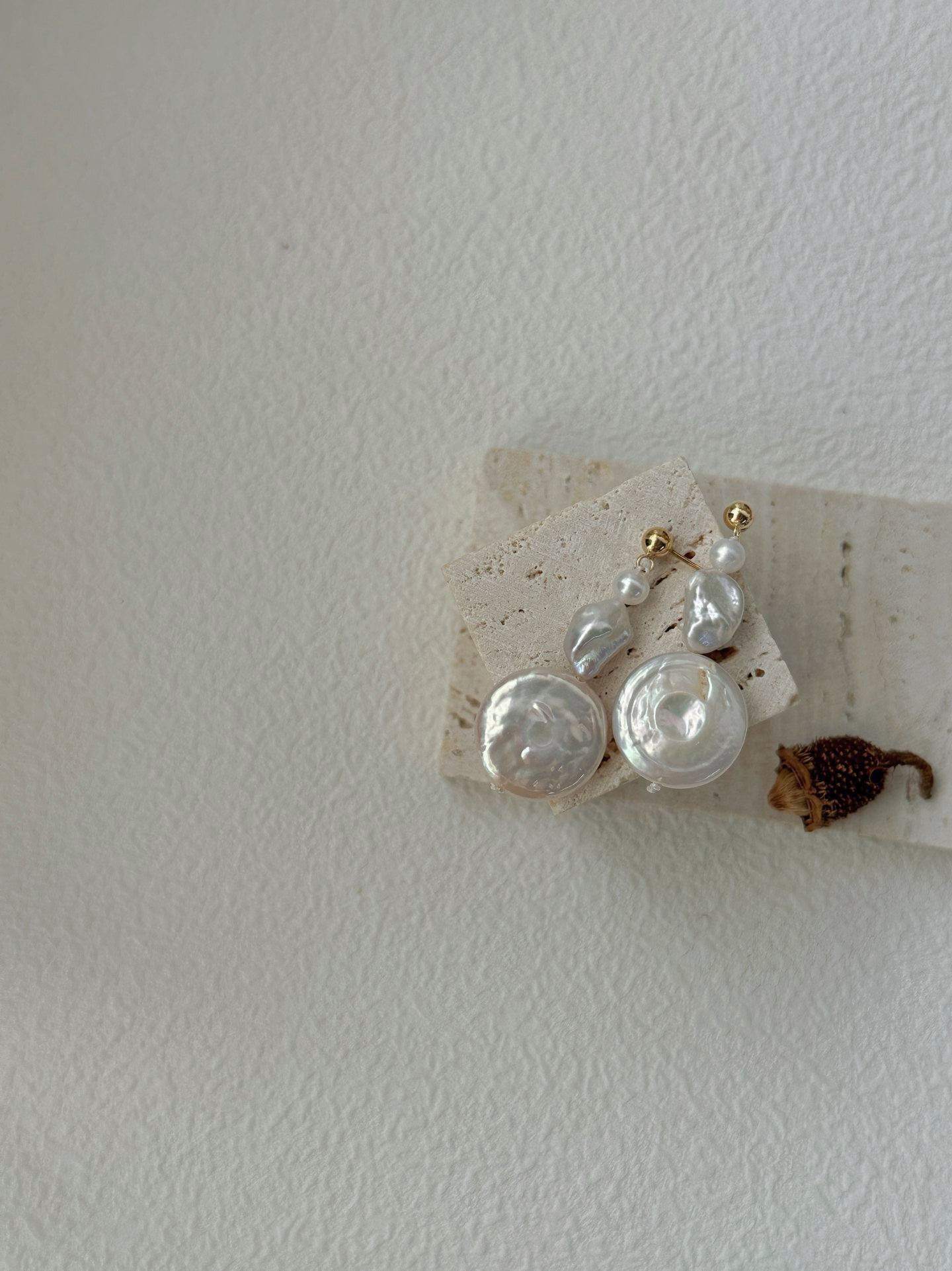 Celestial Drift Baroque Freshwater Pearl Earrings