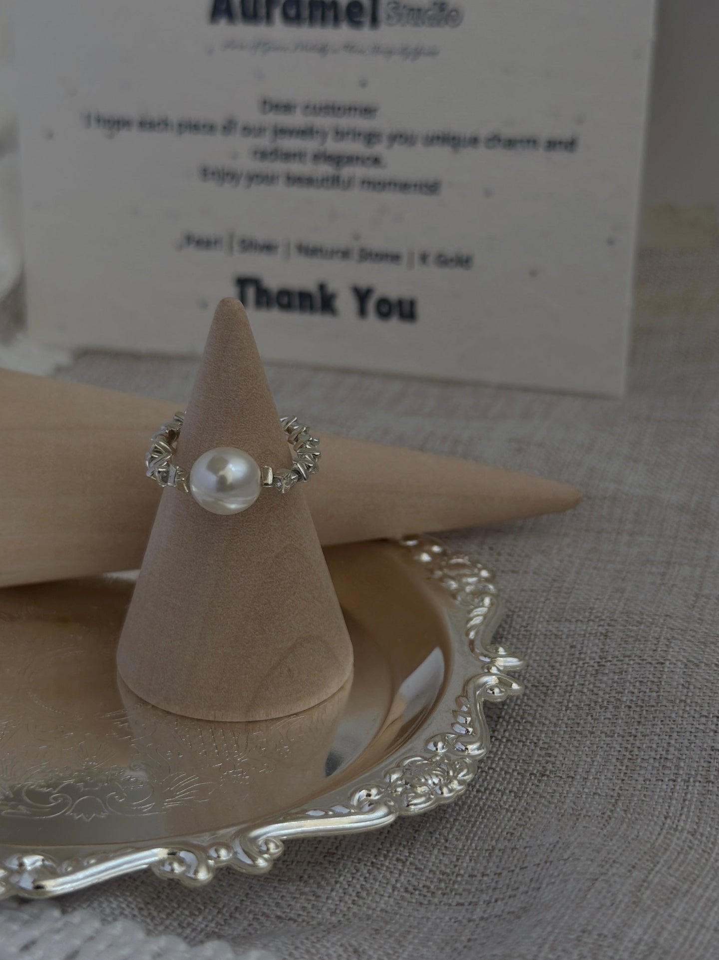 Solis Baroque Freshwater Pearl Ring