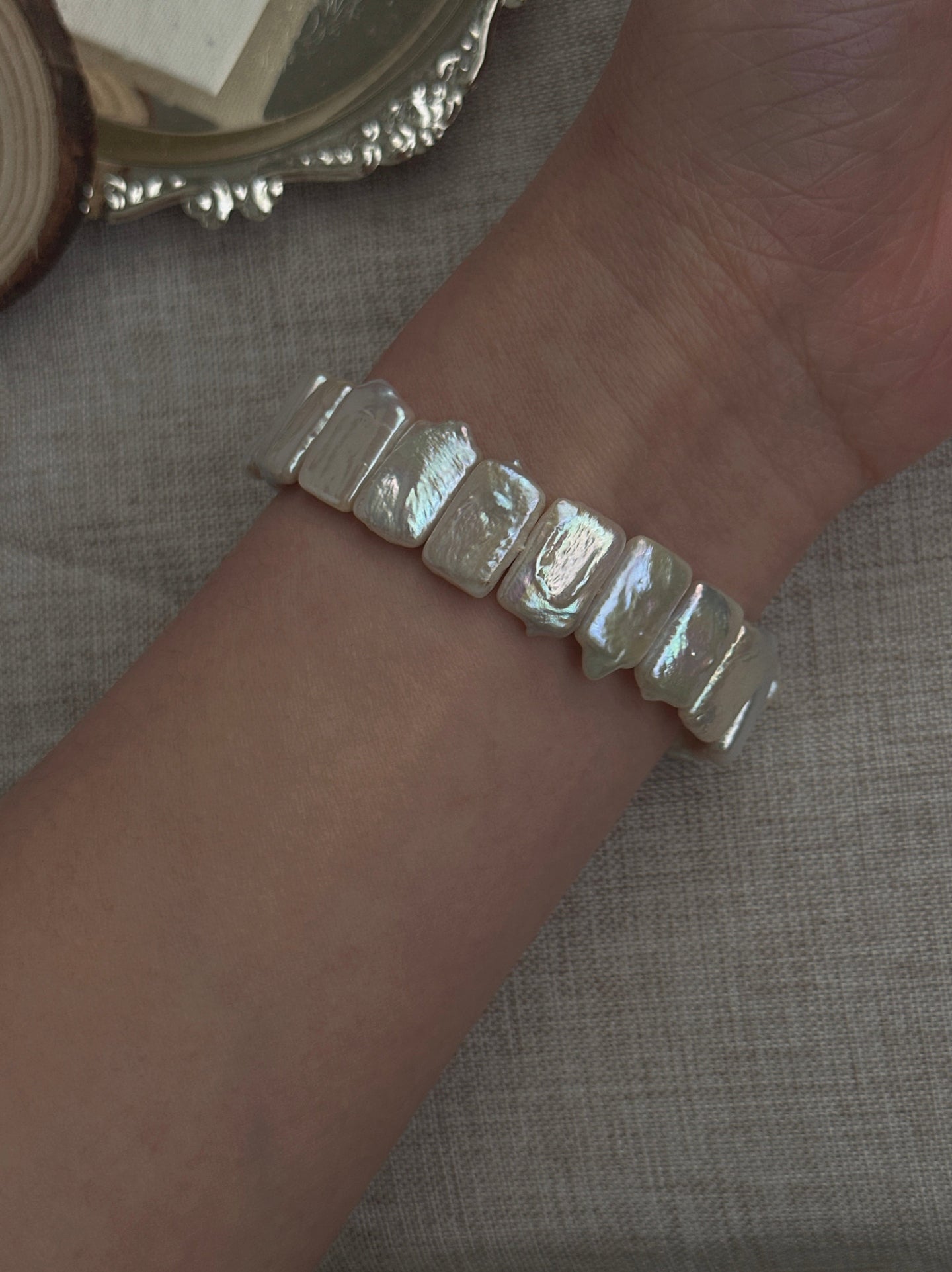 Siena Baroque Freshwater Pearl & Sterling Silver Bracelet