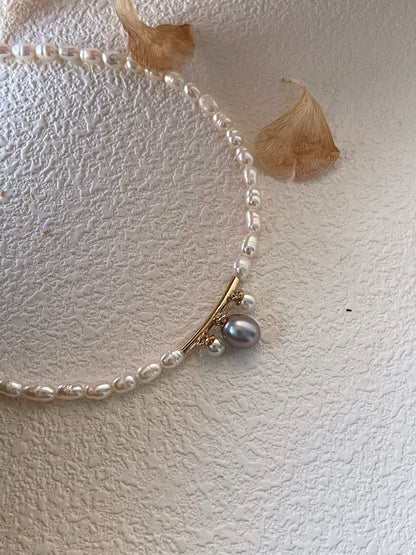 Regina Petite – Baroque Pearl Miniature Queen Necklace in 14K Gold-Fill
