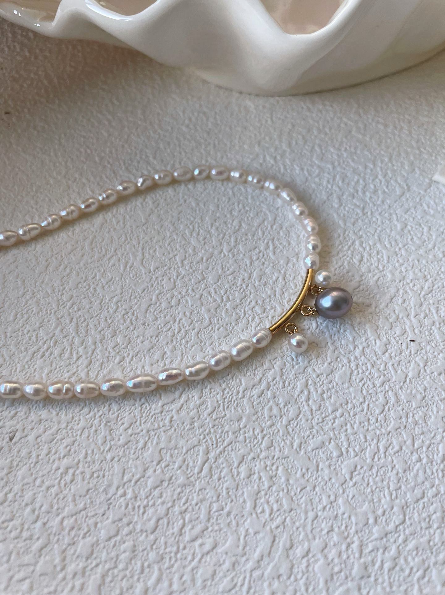 Regina Petite – Baroque Pearl Miniature Queen Necklace in 14K Gold-Fill