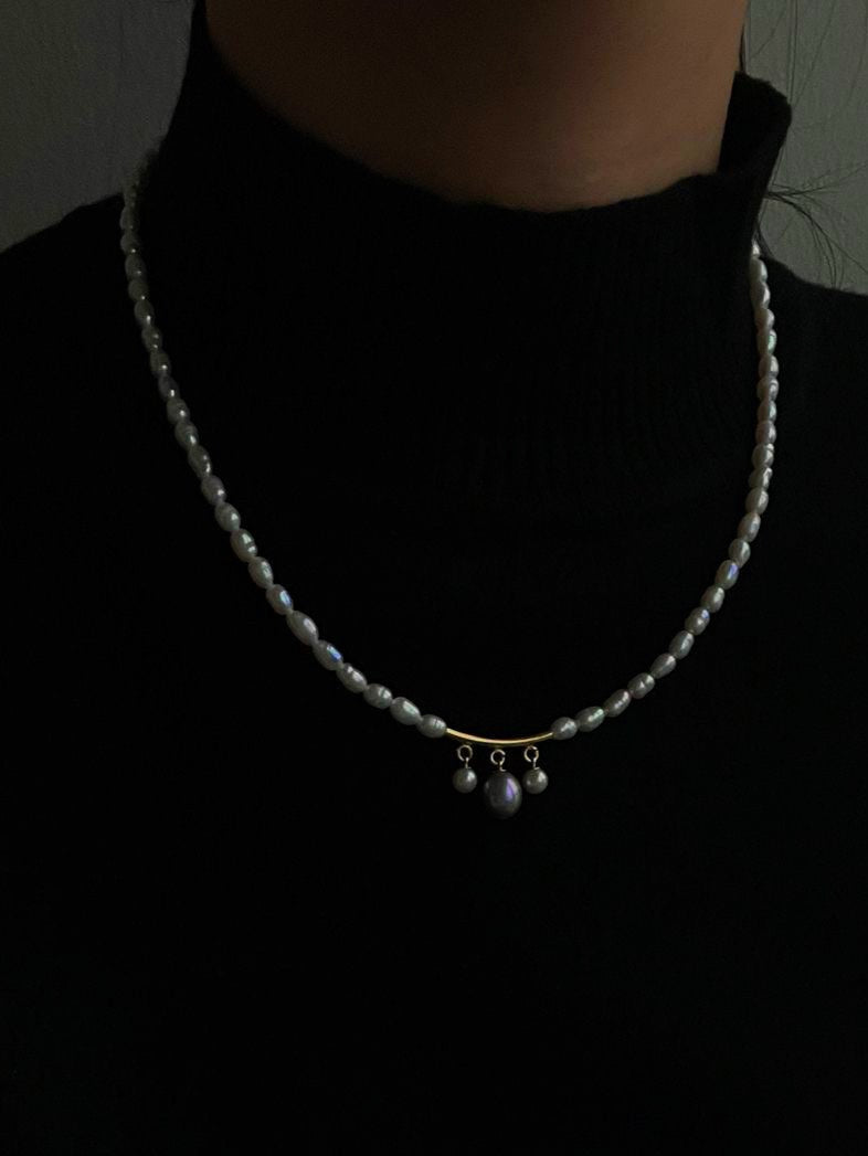 Regina Petite – Baroque Pearl Miniature Queen Necklace in 14K Gold-Fill
