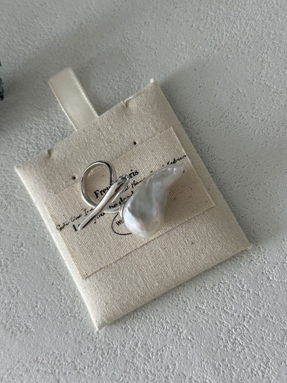 Blanche Thorn Baroque Freshwater Pearl Ring