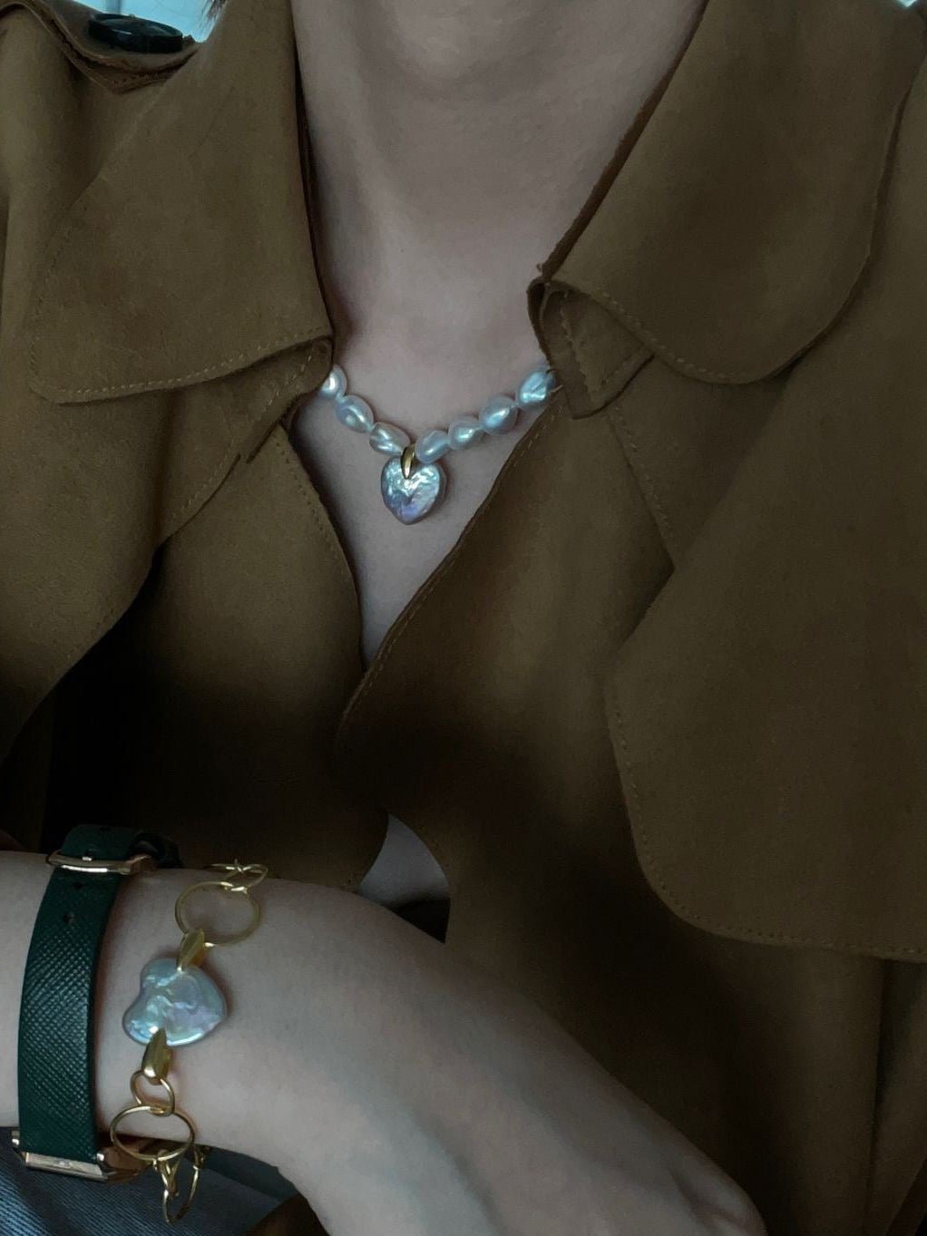 Runaway Heart Baroque Freshwater Pearl Necklace – 18K Gold Vermeil on Sterling Silver