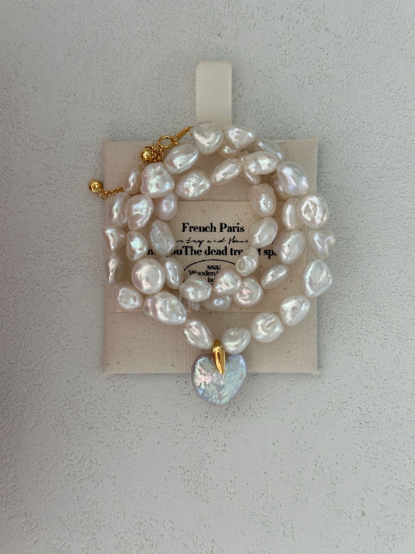 Runaway Heart Baroque Freshwater Pearl Necklace – 18K Gold Vermeil on Sterling Silver