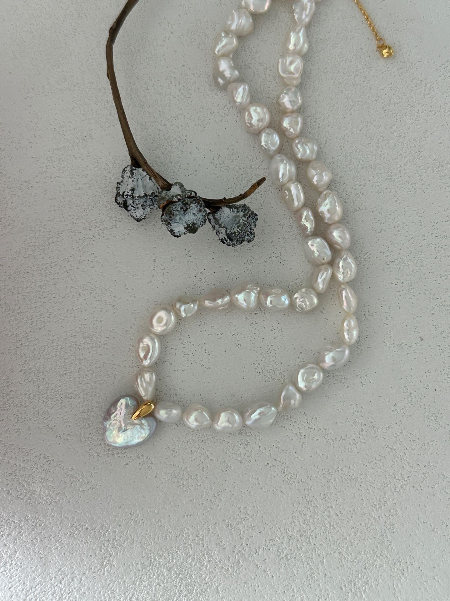 Runaway Heart Baroque Freshwater Pearl Necklace – 18K Gold Vermeil on Sterling Silver