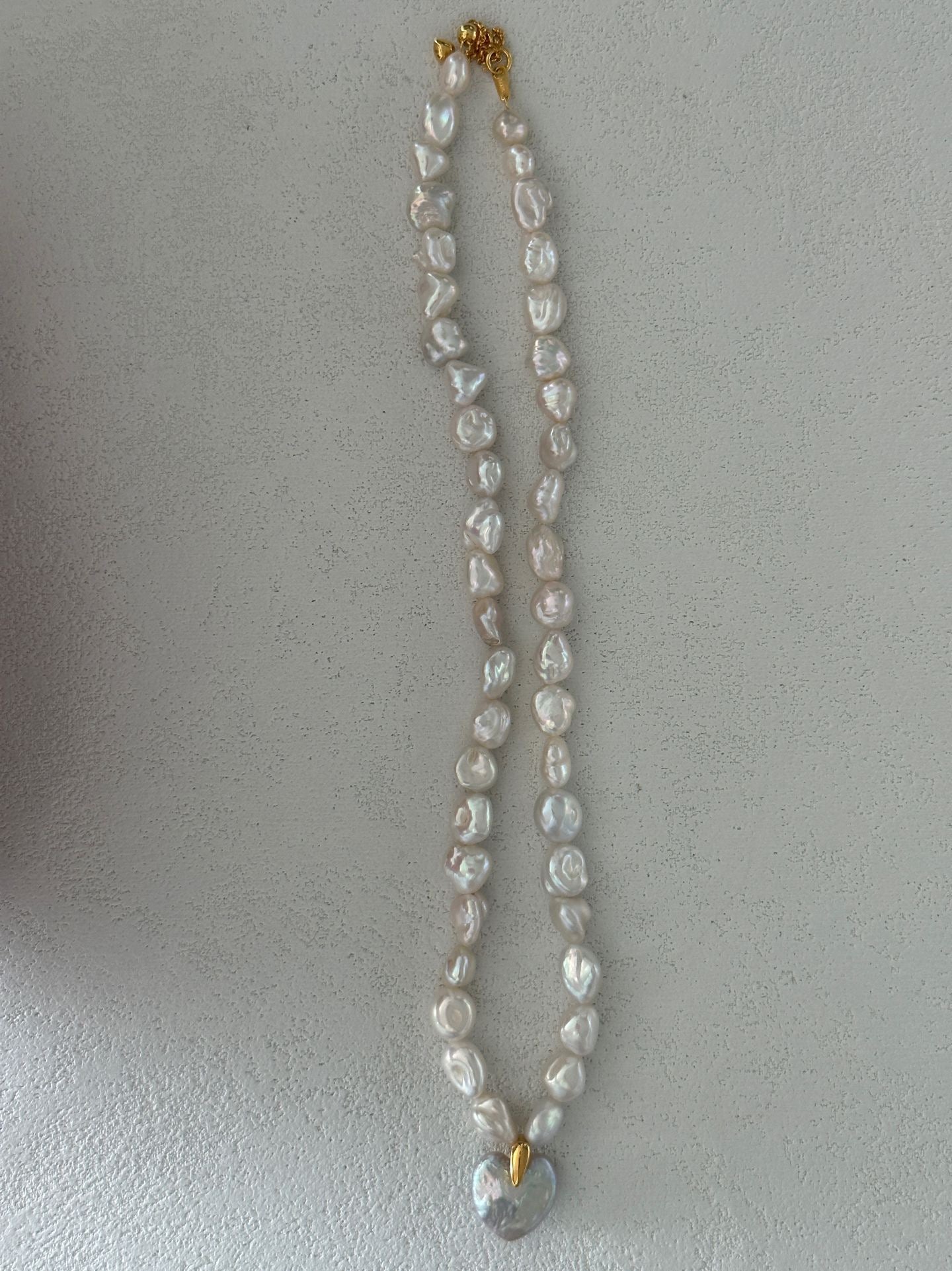 Runaway Heart Baroque Freshwater Pearl Necklace – 18K Gold Vermeil on Sterling Silver