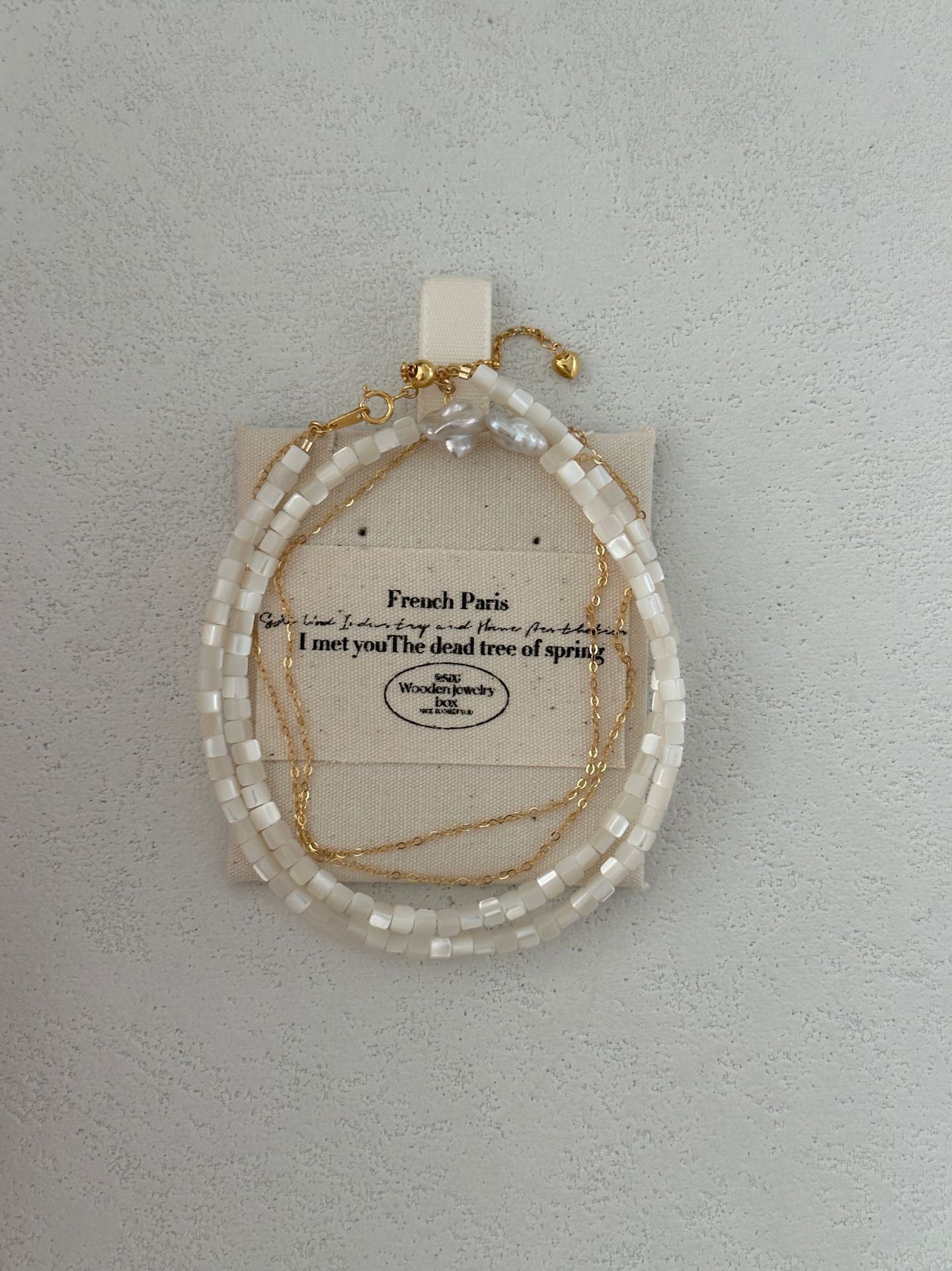 Moonlayer Baroque Freshwater Pearl Layered Necklace — 14K Gold-Filled Chain & Shell Beads